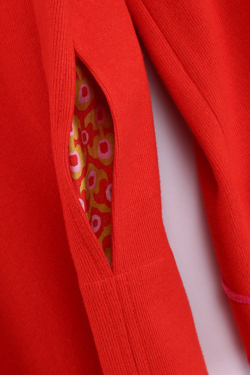 Dress in cotton and viscose cashmere with pockets