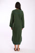 Dress in cotton and viscose cashmere with pockets