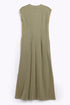 Long Sleeveless dress with side slits and pockets