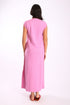 Long Sleeveless dress with side slits and pockets