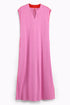 Long Sleeveless dress with side slits and pockets
