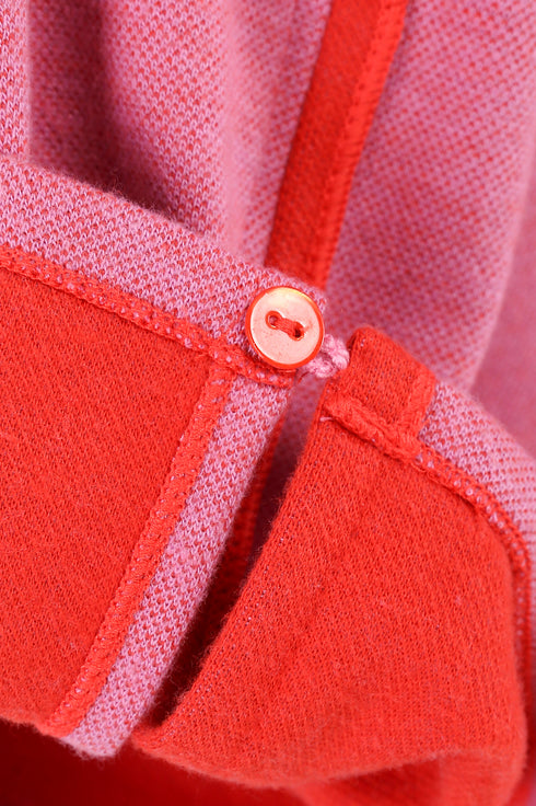 Reversible long dress in cotton blend jacquard