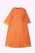 Jellabiya style dress with side adjustable ties