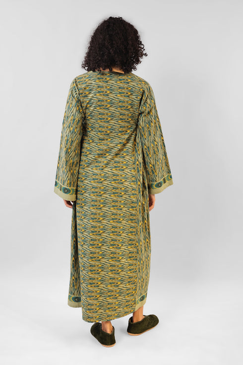 Jellabiya style dress with side adjustable ties