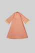 Linen jellabiya with bell sleeves
