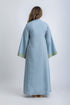 Linen jellabiya with bell sleeves