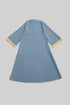 Linen jellabiya with bell sleeves
