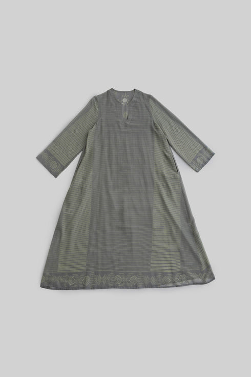 Asymmetric Long Jellabiya in Egyptian Cotton Voile