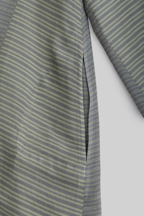 Asymmetric Long Jellabiya in Egyptian Cotton Voile