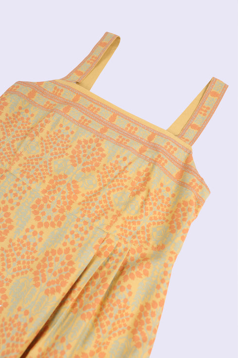 Egyptian cotton pleated maxi dress