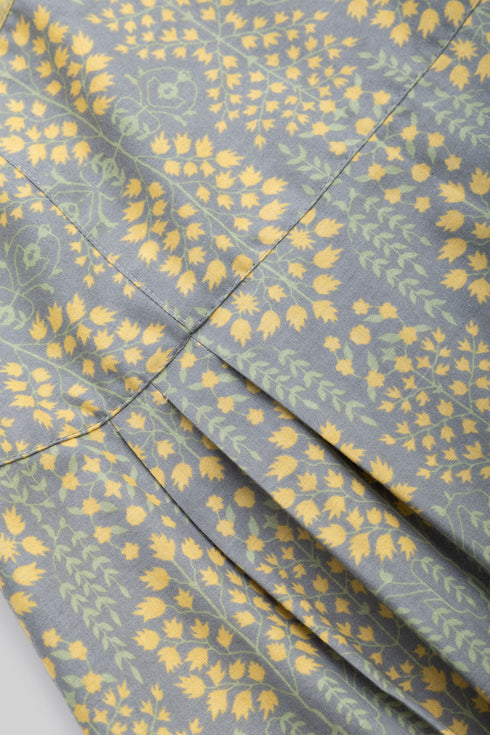 Egyptian cotton pleated maxi dress