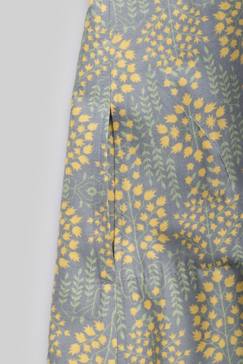 Egyptian cotton pleated maxi dress