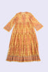 Flow tiered cotton voile maxi dress