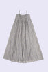 Pleated Egyptian cotton voile maxi dress