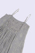 Pleated Egyptian cotton voile maxi dress