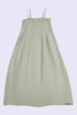 Embroidered linen long dress
