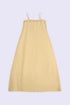 Embroidered linen long dress