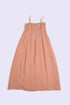 Embroidered linen long dress