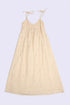 Foiled cotton slub maxi dress