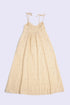 Foiled cotton slub maxi dress