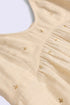 Foiled cotton slub maxi dress