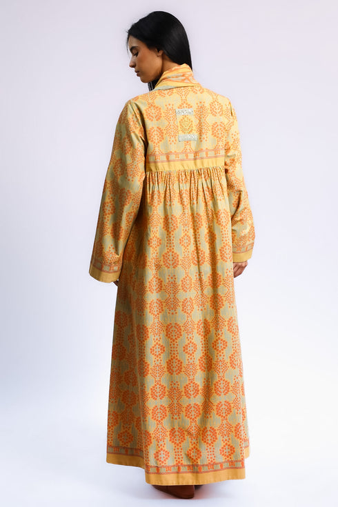 Printed Egyptian cotton jellabiya