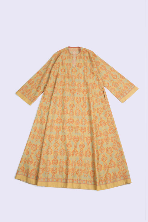 Printed Egyptian cotton jellabiya