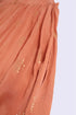 Gold printed cotton gauze dress