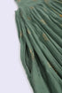 Gold printed cotton gauze dress