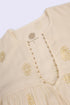 Gold printed cotton gauze dress
