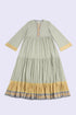 Cotton voile ruffle tiered dress