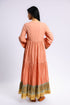 Cotton voile ruffle tiered dress