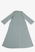 Reversible long-sleeve galabeya with V neckline
