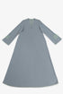 Reversible long-sleeve galabeya with V neckline