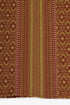 Patterned jacquard long dress with V neckline