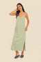 Egyptian cotton jersey maxi dress with adjustable straps