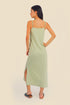 Long cotton jersey dress with adjustable straps