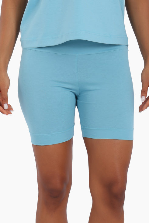 Lining shorts in cotton jersey, with elastic waist