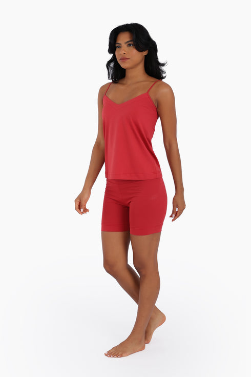 Lining shorts in cotton jersey, with elastic waist