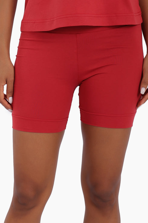 Lining shorts in cotton jersey, with elastic waist