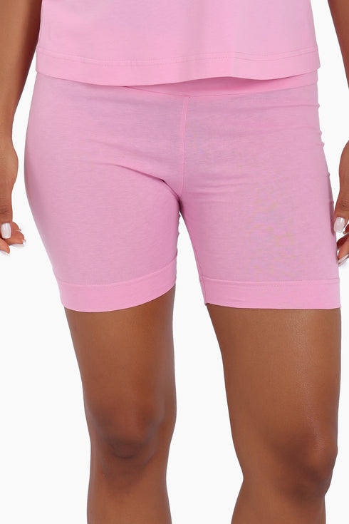 Lining shorts in cotton jersey, with elastic waist