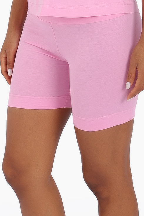 Lining shorts in cotton jersey, with elastic waist