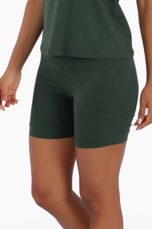 Lining shorts in cotton jersey, with elastic waist