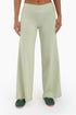 Pants in cotton jersey with wide leg at the bottom.