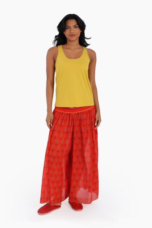 Tank top in cotton jersey