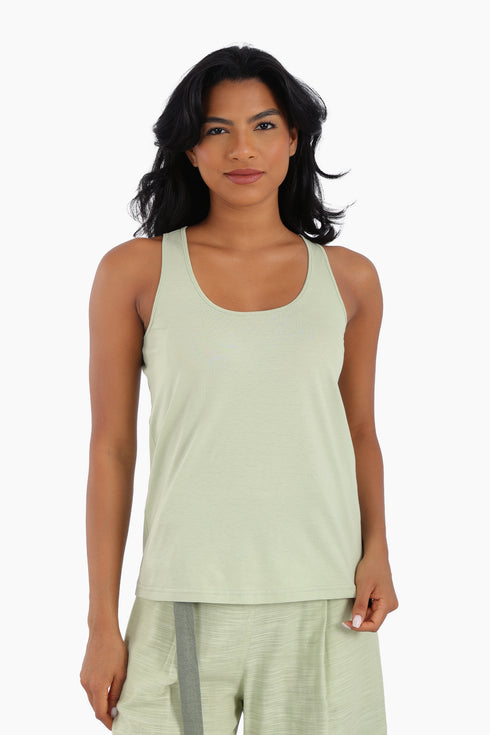 Tank top in cotton jersey