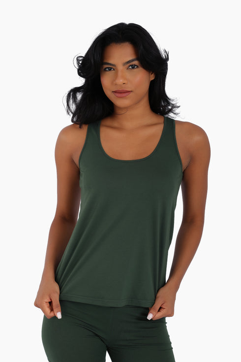 Tank top in cotton jersey