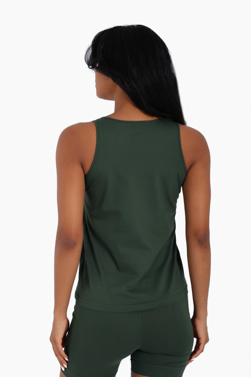 Tank top in cotton jersey
