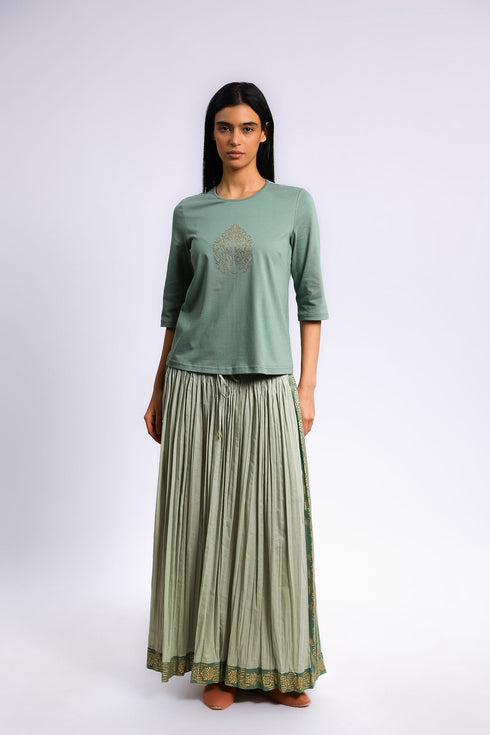 Egyptian cotton jersey top