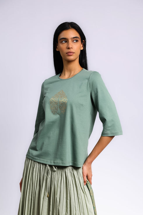 Egyptian cotton jersey top